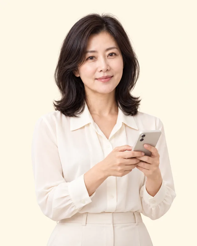 메시지를 보내는 보험설계사